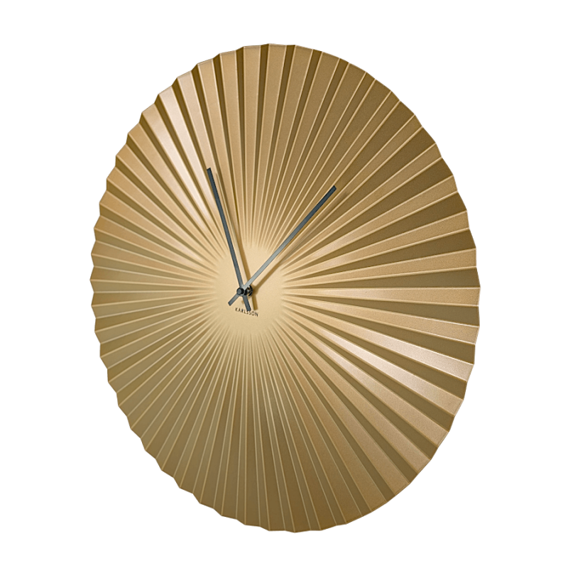 Horloge murale dorée D50 cm - La Rayonnante
