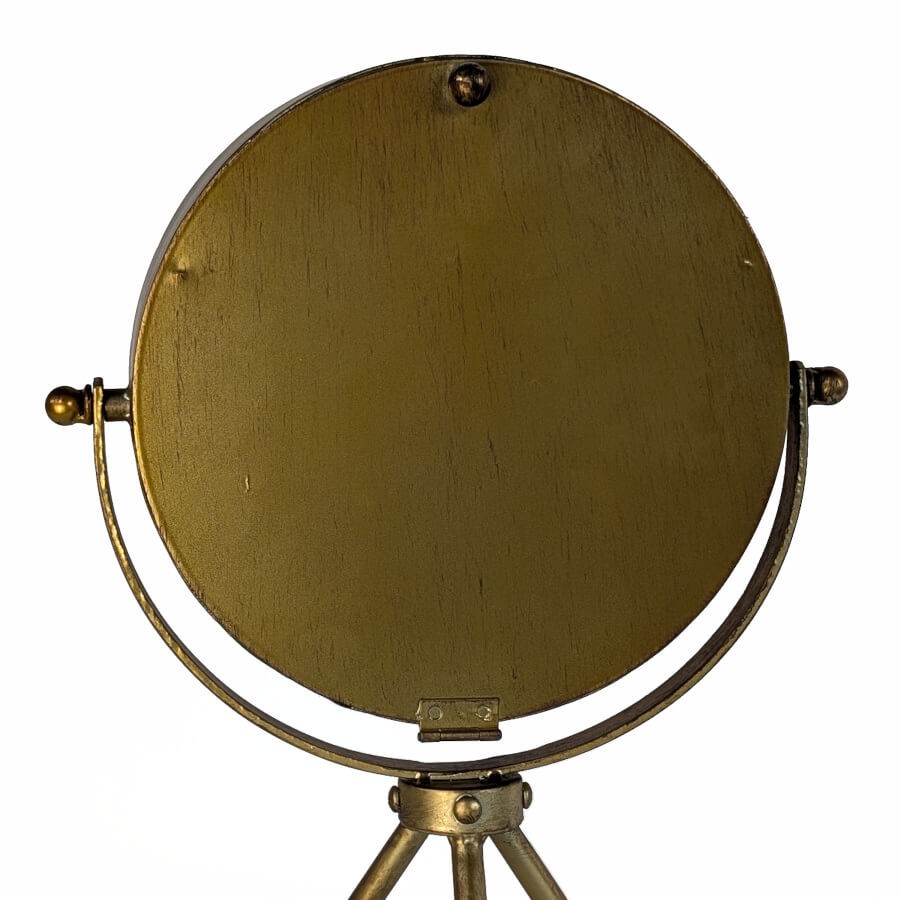 Horloge dorée sur trépied H34,5 cm - Lapérouse