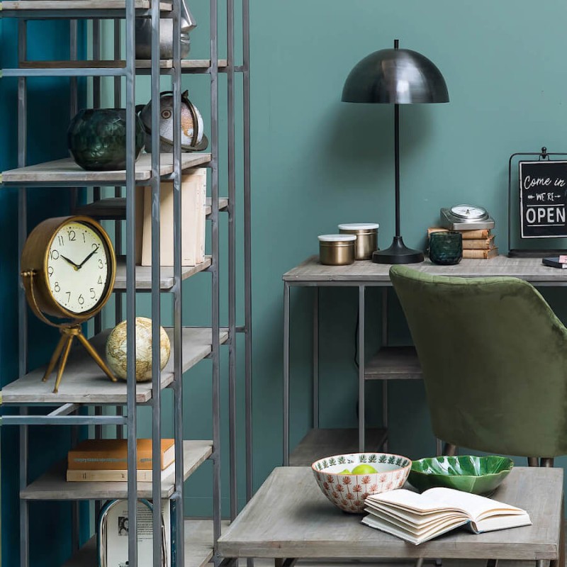 Horloge dorée sur trépied H34,5 cm - Lapérouse