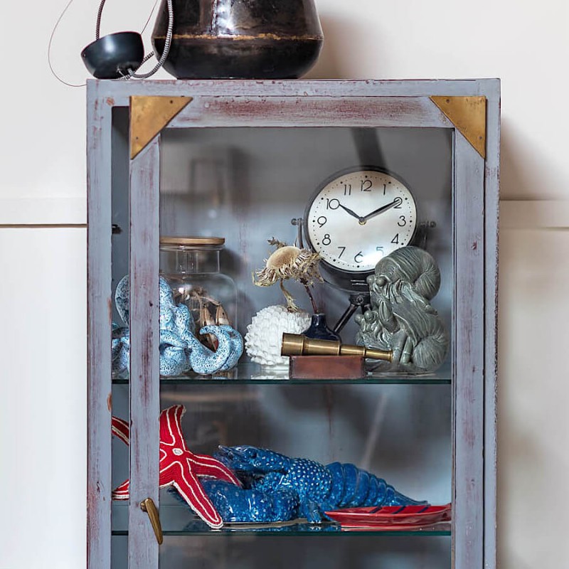 Horloge dorée sur trépied H34,5 cm - Lapérouse