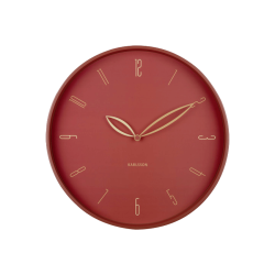 Horloge murale rouge - Tempus Terra D40 cm