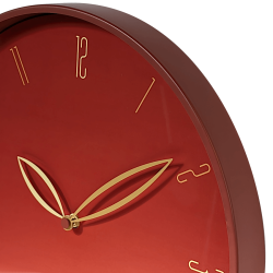 Horloge murale rouge - Tempus Terra D40 cm
