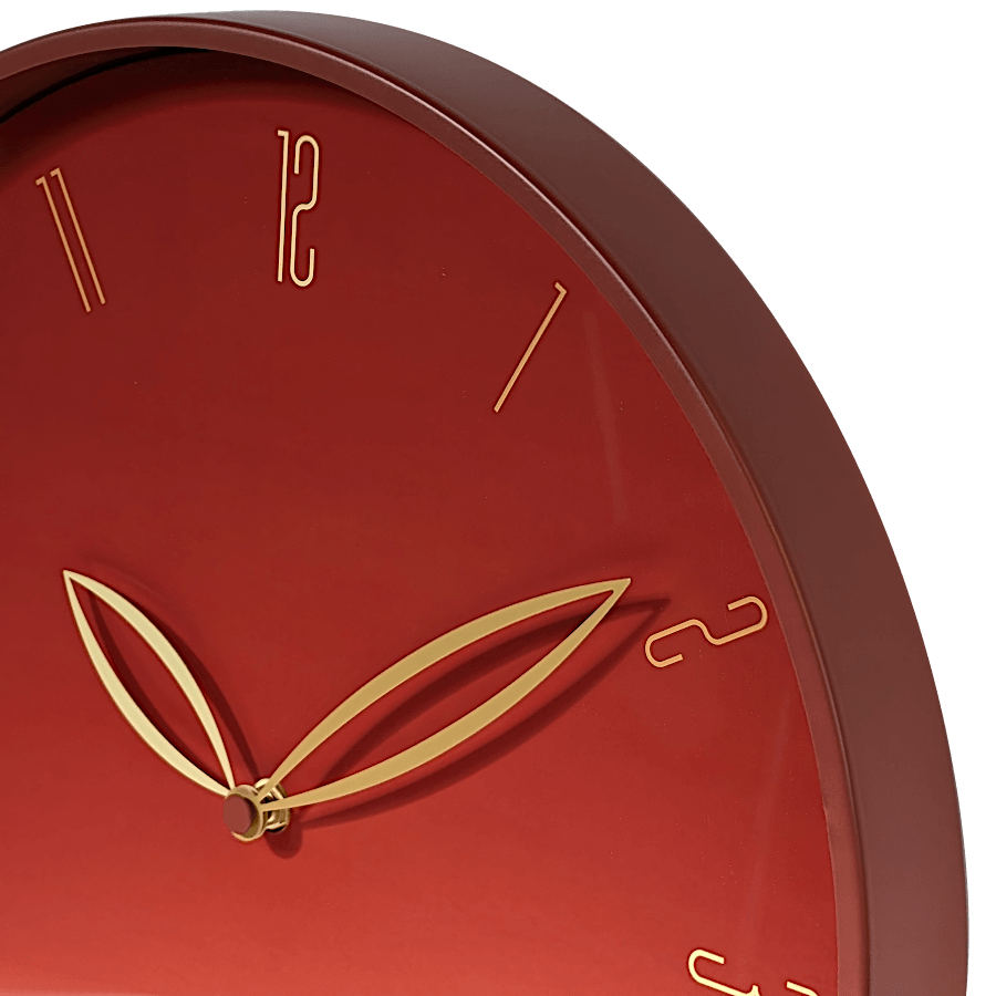 Horloge murale rouge - Tempus Terra D40 cm