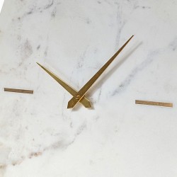 Horloge murale ovale en marbre H52 cm