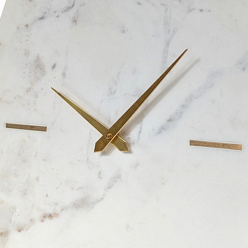 Horloge murale ovale en marbre H52 cm