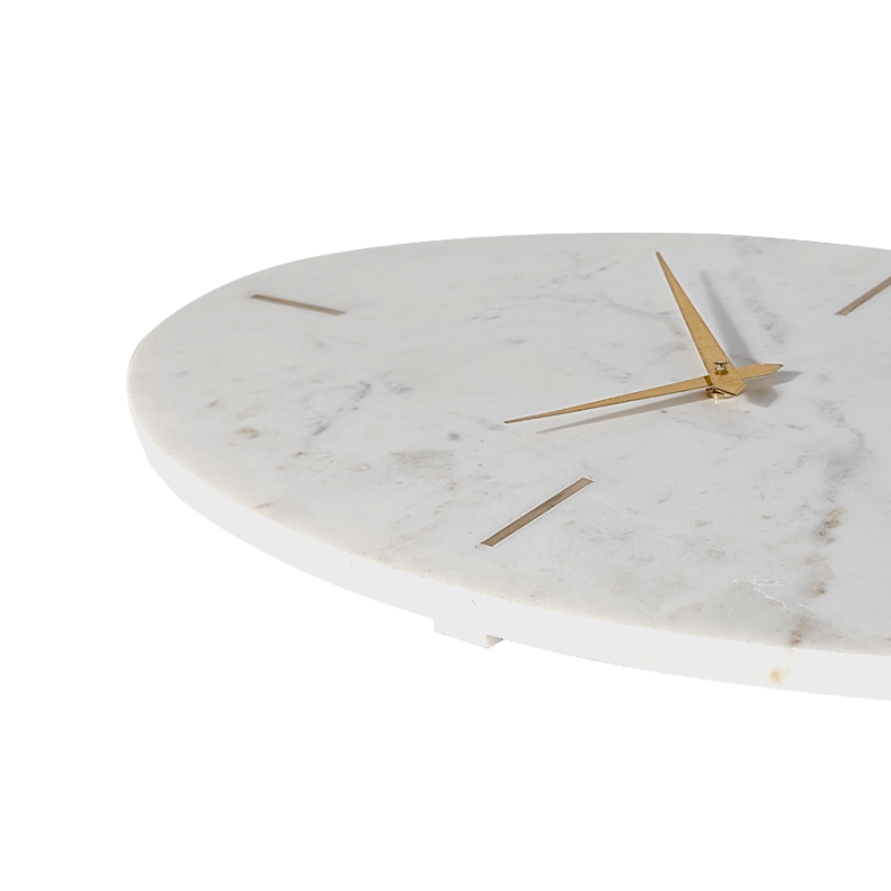 Horloge murale ovale en marbre H52 cm