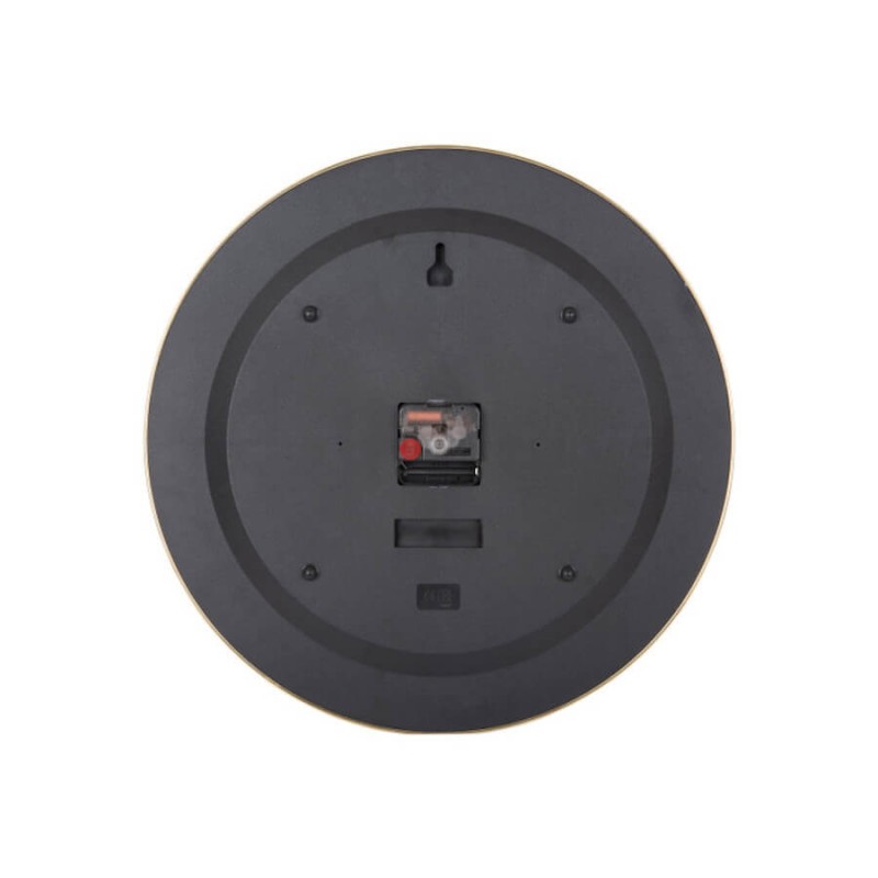 Horloge murale métal doré cadran noir D40,5 cm