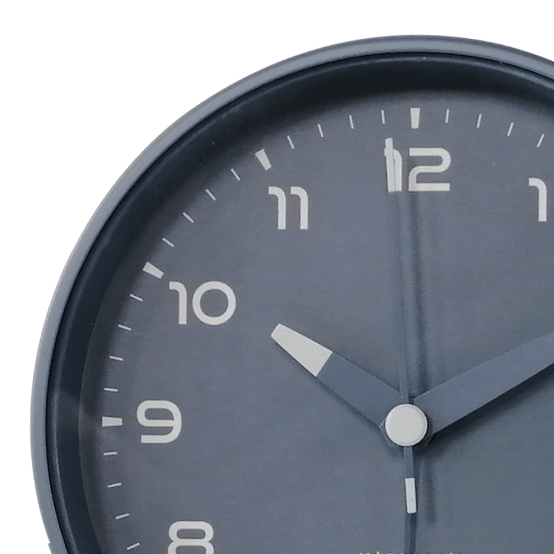 Réveil-matin rond bleu pastel D11 cm