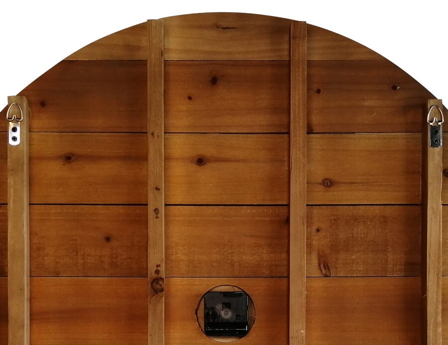 Horloge murale bois et métal style Navajo D76 cm