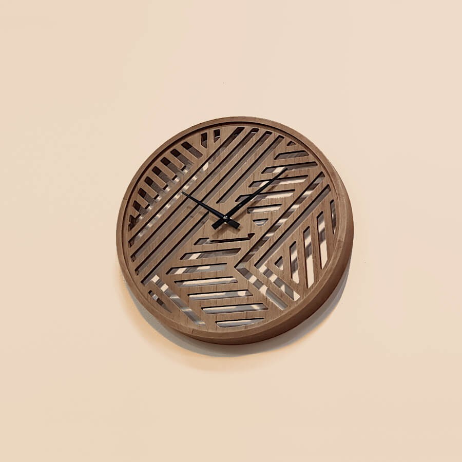 Horloge murale décorative D40 cm - Graphique