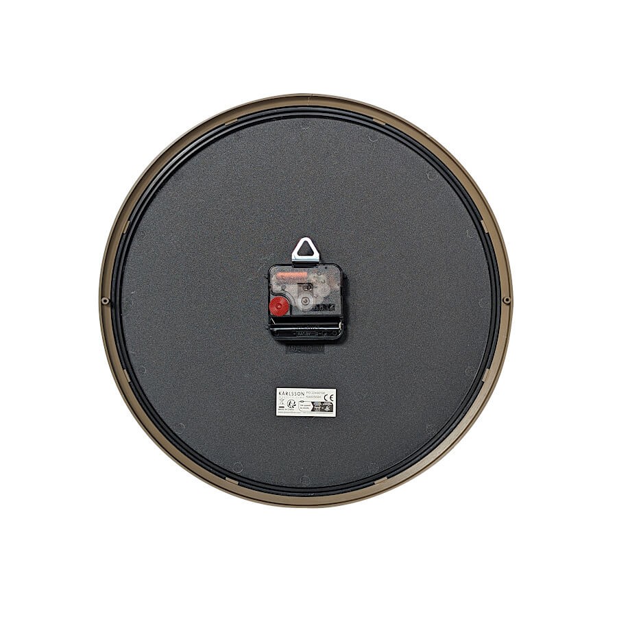 Horloge murale noir blanc rouge D30 cm