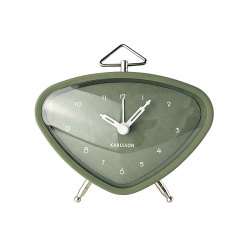 Réveil matin design triangle vert jungle