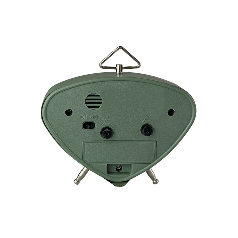 Réveil matin design triangle vert jungle