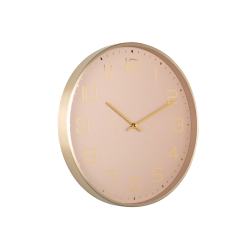 Horloge murale cadran beige rosé et or D40 cm