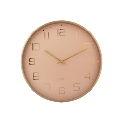 Horloge murale cadran beige rosé et or D40 cm