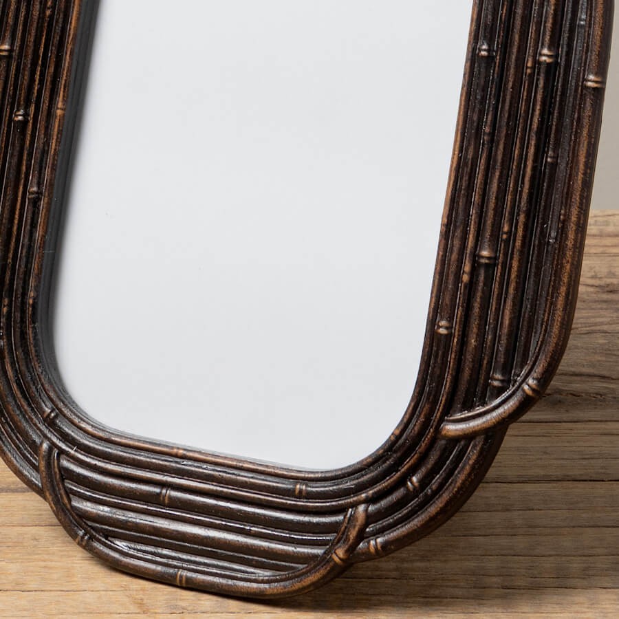 Cadre en résine et verre imitation rotin pour photos 15x10 cm