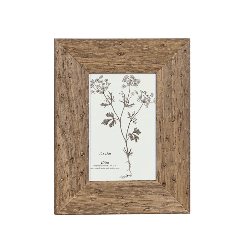 Cadre photo aspect noyer pour photos 10x15 cm