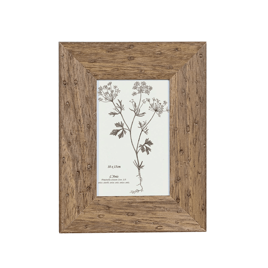 Cadre photo aspect noyer pour photos 10x15 cm