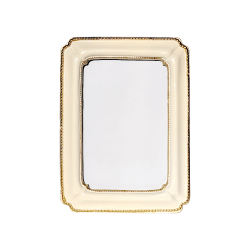 Cadre photo Romantique crème et or pour photos 10x15 cm