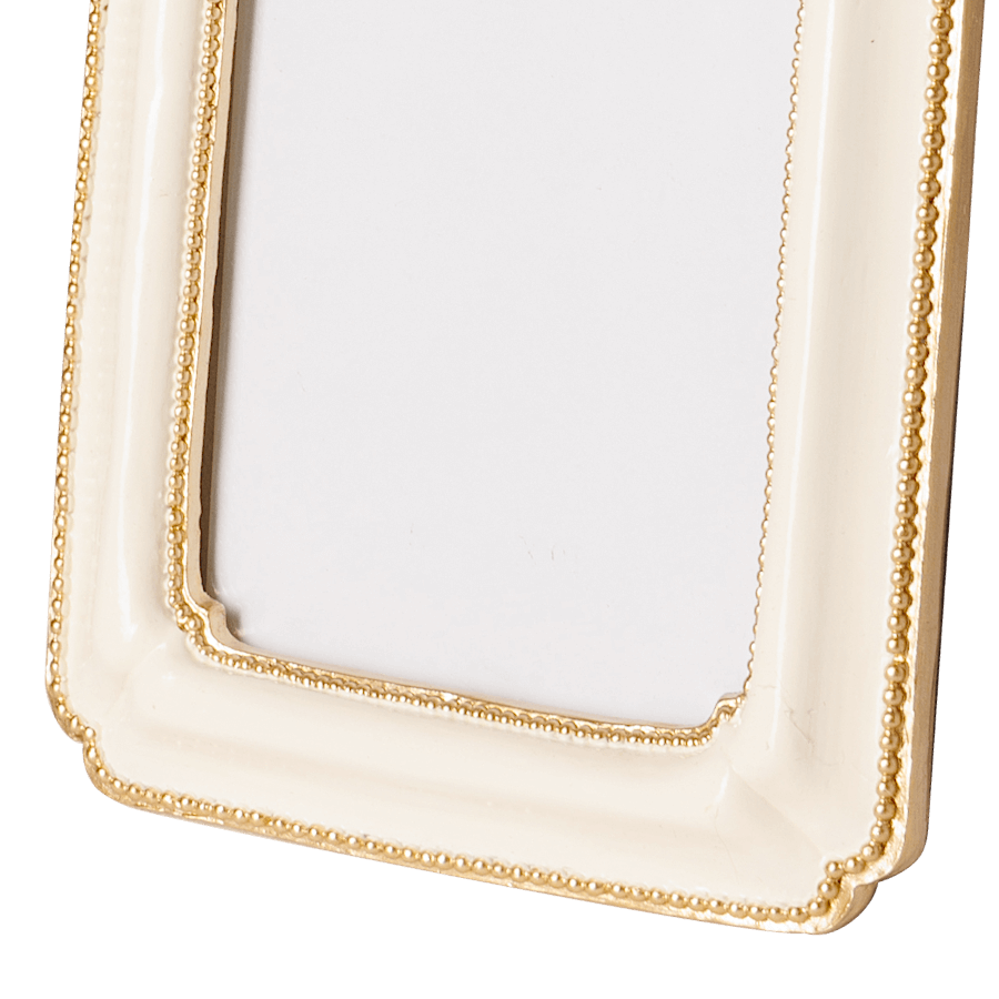 Cadre photo Romantique crème et or pour photos 10x15 cm