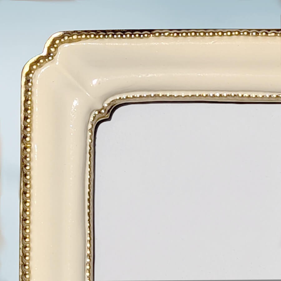 Cadre photo Romantique crème et or pour photos 10x15 cm