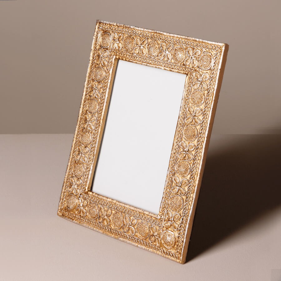 Cadre photo en résine style Bohème pour photos 15x10 cm