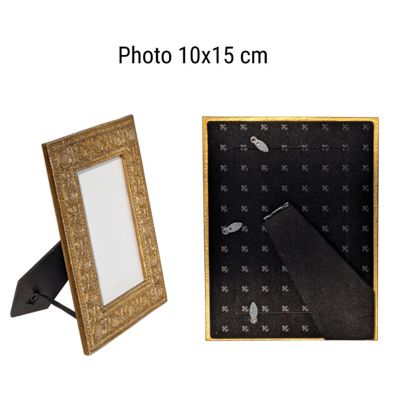Cadre photo en résine style Bohème pour photos 15x10 cm