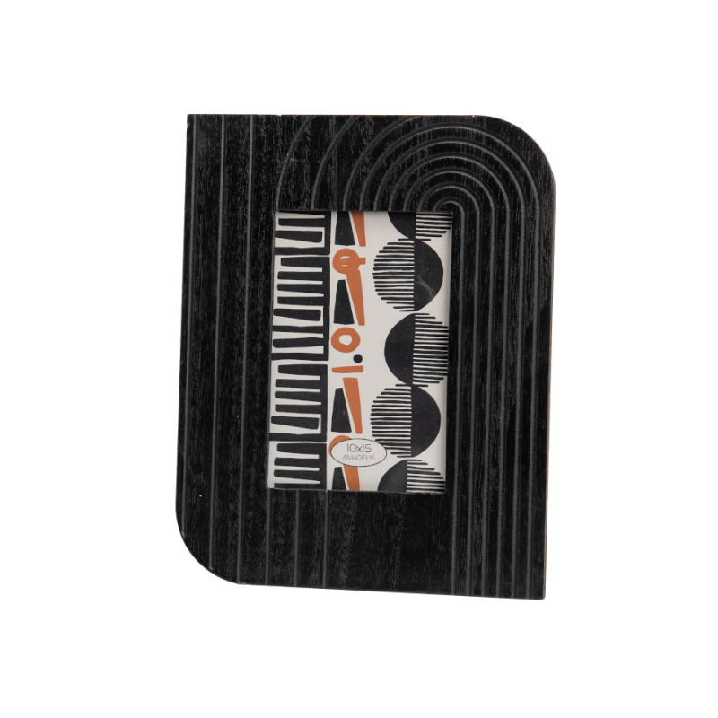 Cadre photo cannelé Art déco pour photos 10x15 cm