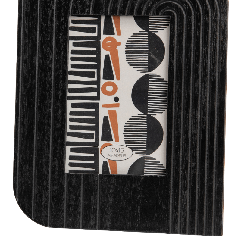 Cadre photo cannelé Art déco pour photos 10x15 cm