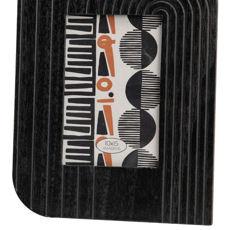 Cadre photo cannelé Art déco pour photos 10x15 cm