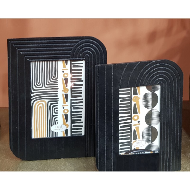 Cadre photo cannelé Art déco pour photos 13x18 cm