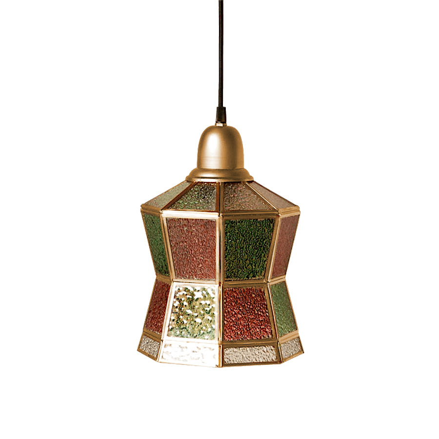 Suspension verre et métal style Tiffany D20 cm | Deco-Delight.com