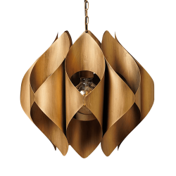 Suspension métal Pétales recourbés D38 cm | Deco-Delight.com