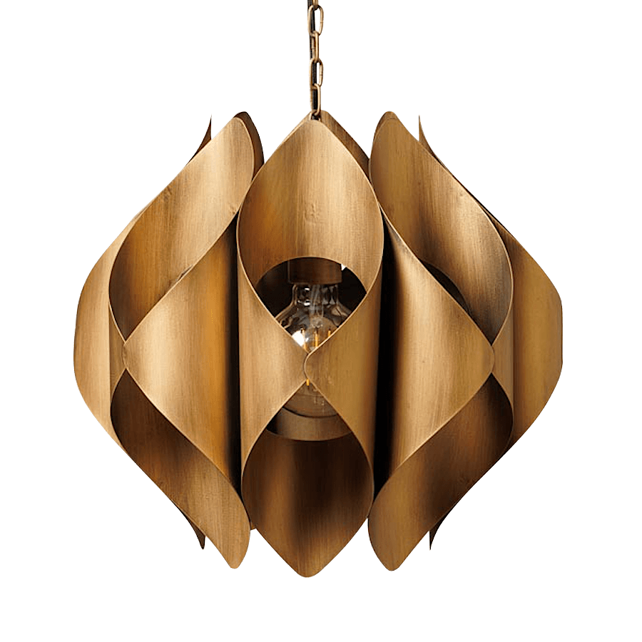 Suspension métal Pétales recourbés D38 cm | Deco-Delight.com