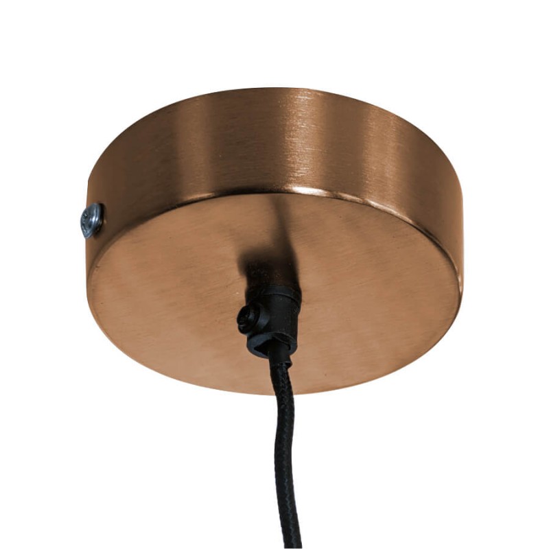 Suspension en métal cuivré et marbre D30 cm | Deco-Delight.com