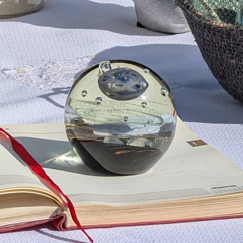 Sulfure de verre presse-papier Galaxie D8 cm | Deco-Delight.com