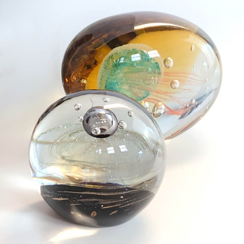 Sulfure de verre presse-papier Galaxie D8 cm | Deco-Delight.com