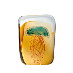 Sulfure presse-papier en verre Méduse Lingot | Deco-Delight.com