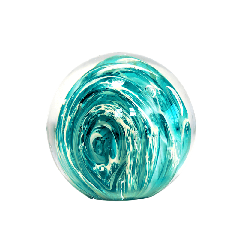Sulfure boule en verre Vague céleste - Ø 10 cm | Deco-Delight.com