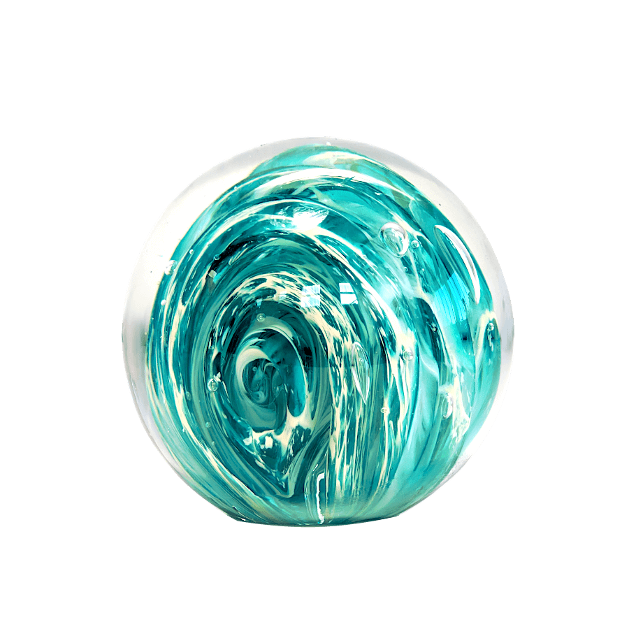 Sulfure boule en verre Vague céleste - Ø 10 cm | Deco-Delight.com