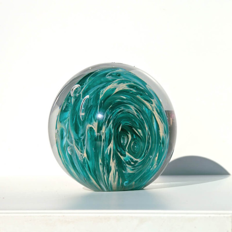 Sulfure boule en verre Vague céleste - Ø 10 cm | Deco-Delight.com