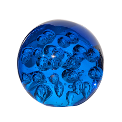 Presse-papier fond marin bleu D12,5 cm | Deco-Delight.com