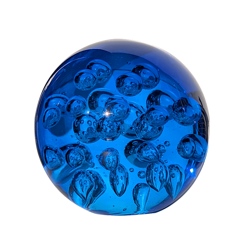 Presse-papier fond marin bleu D12,5 cm | Deco-Delight.com