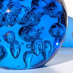 Presse-papier fond marin bleu D12,5 cm | Deco-Delight.com