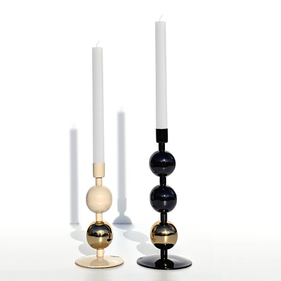 Bougie chandelle Blanc pur H25 cm Lot de 3 | Deco-Delight.com