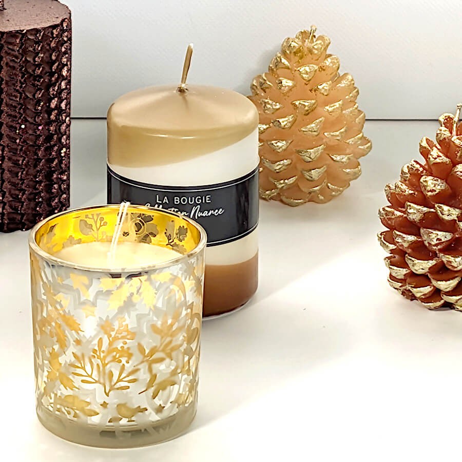 Bougie décorative dans verre H8 cm | Deco-Delight.com