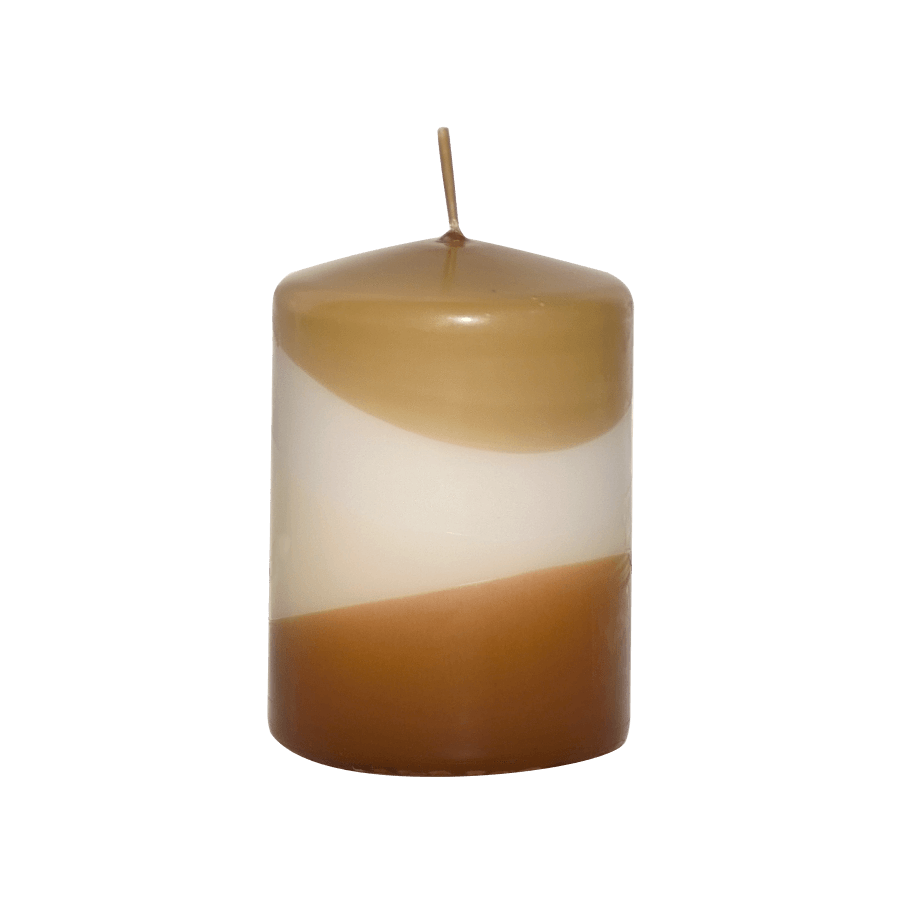 Bougie pilier Nuances Chaleureuses H10 D7 cm 9 h | Deco-Delight.com