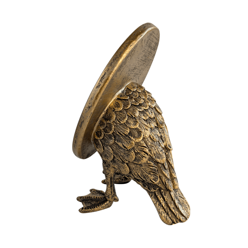 Petit miroir à poser en métal doré Pieds palmés | Deco-Delight.com