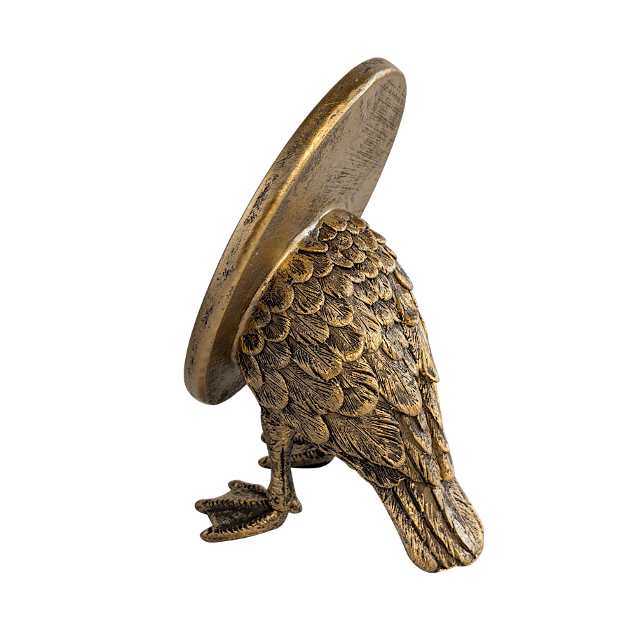 Petit miroir à poser en métal doré Pieds palmés | Deco-Delight.com