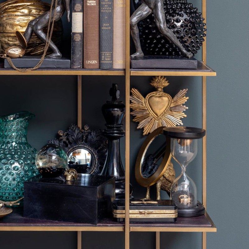 Petit miroir à poser en métal doré Pieds palmés | Deco-Delight.com